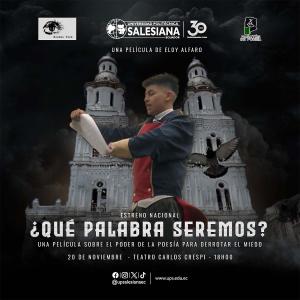 Afiche de la Proyección de la película: ¿Qué palabra seremos?